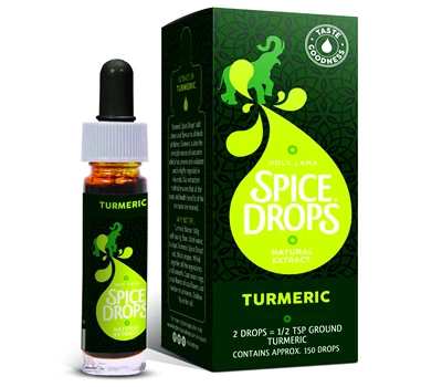 Spise Raps Turmeric Spice Drops, available from Keylink in the UK | Keylink Limited