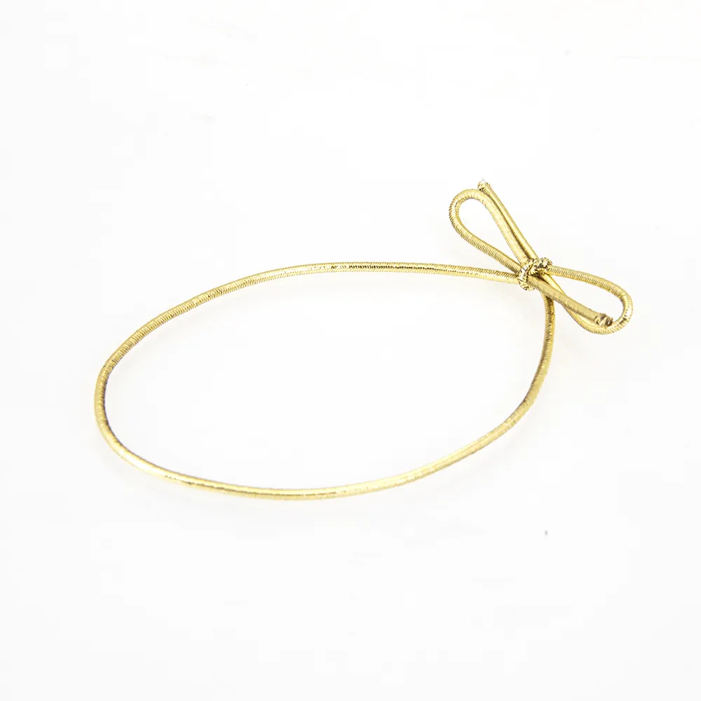 Gold Rope Loop Elasticated Gold Cord Loop with Tied Bow | Keylink Limited
