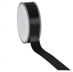 Double Faced Satin Ribbon; Black