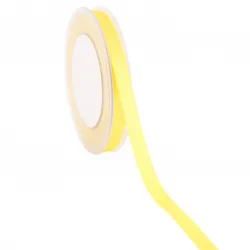 Double Faced Satin Ribbon; Light Yellow