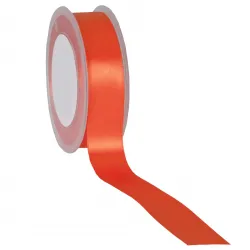 Double Faced Satin Ribbon; Orange