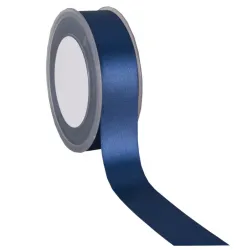 Double Faced Satin Ribbon; Dark Blue